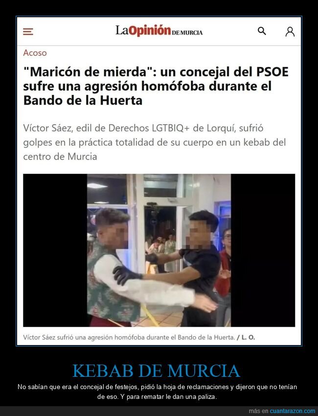 kebab,concejal,agresión