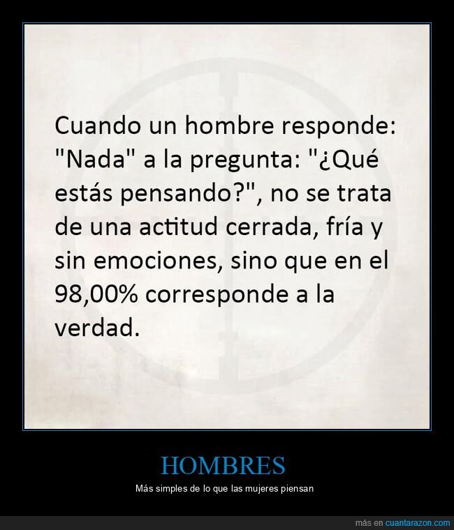 hombre,nada,pensar