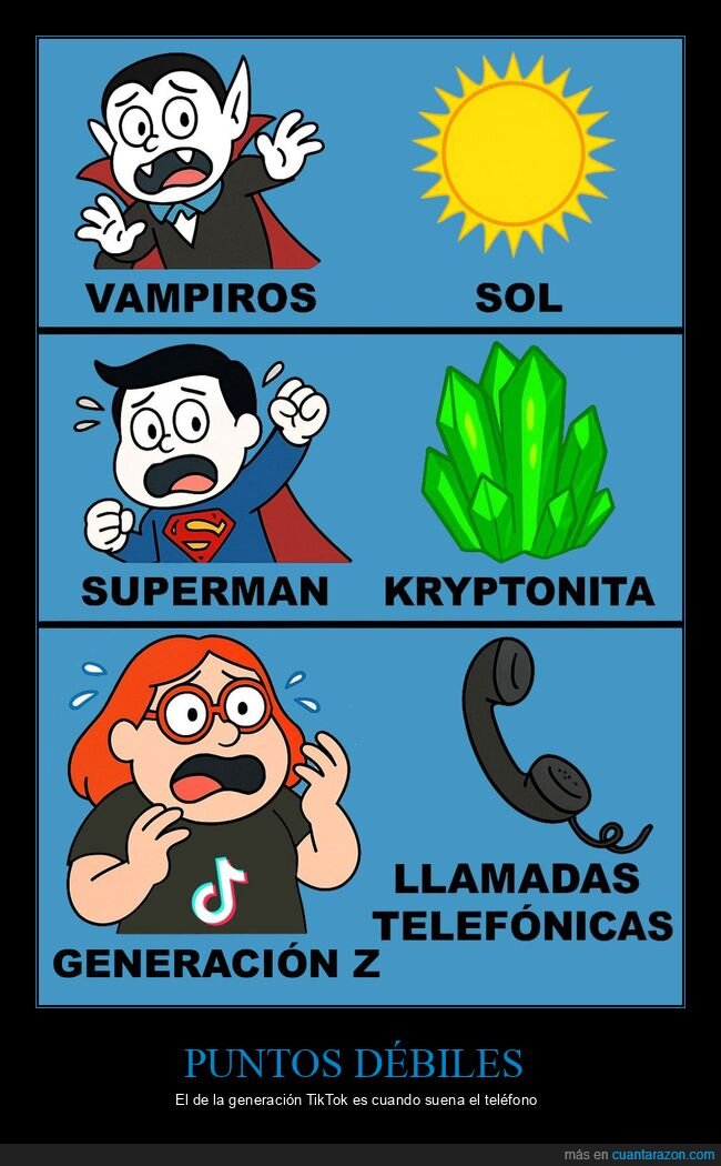 generación z,llamadas telefónicas