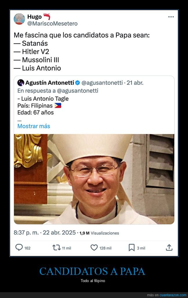 candidatos,luis antonio,papa