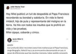 Enlace a Milei y el Papa