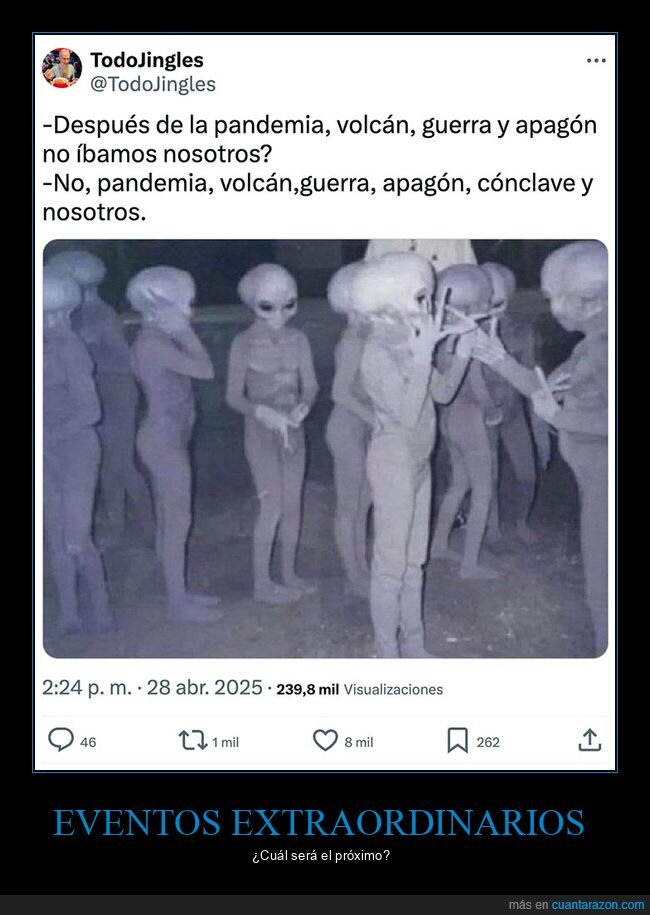 apagón,extraterrestres