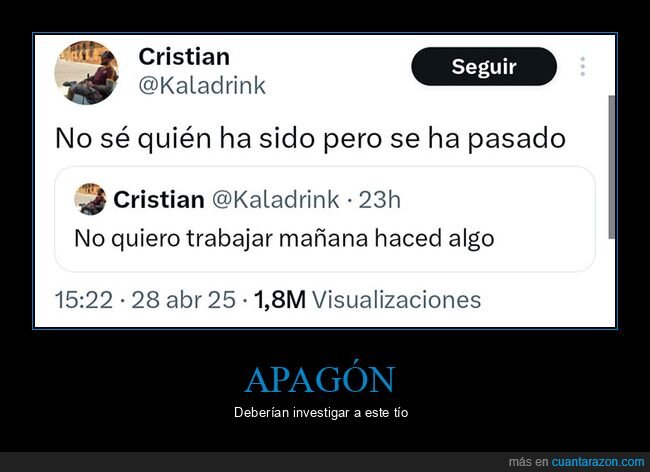 apagón,trabajar