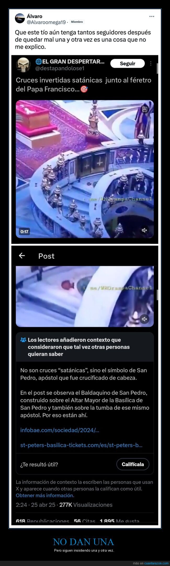 conspiranoicos,cruces,fails,papa