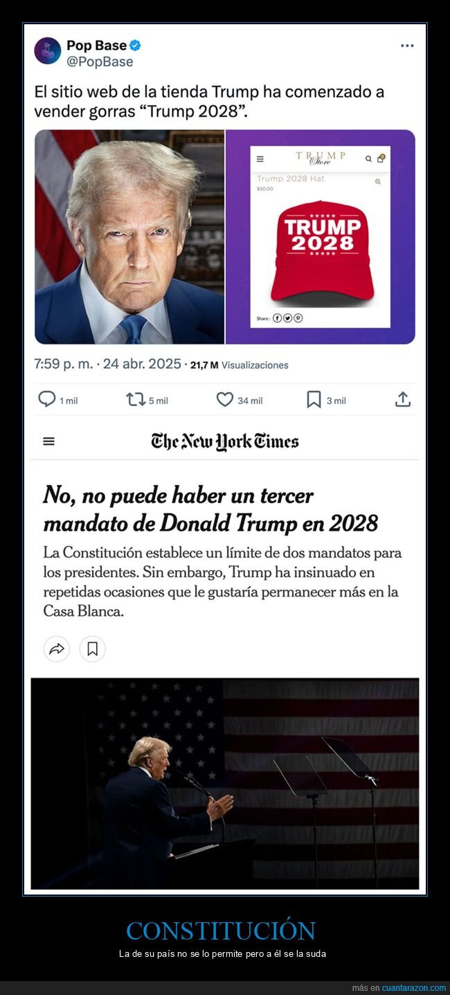 2028,donald trump,gorras,políticos