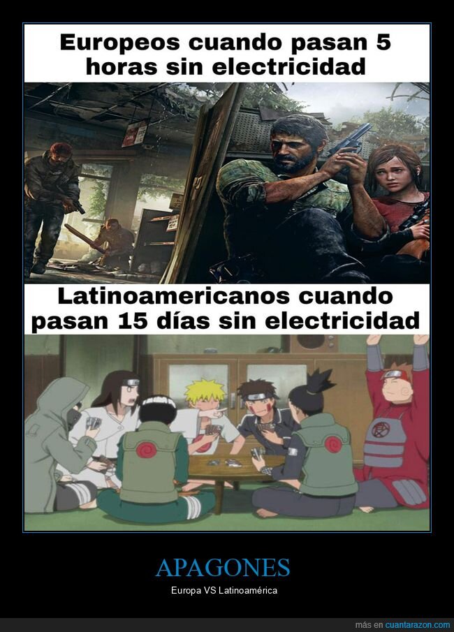apagón,europeos,latinoamericanos,luz