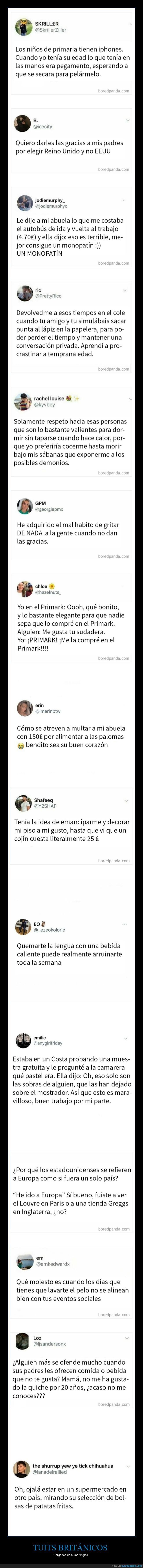 británicos,tuits