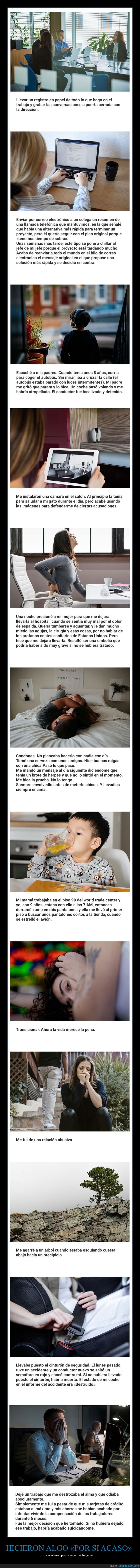 por si acaso,prevenir