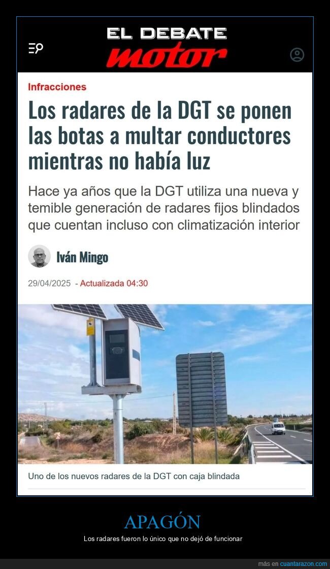apagón,radares