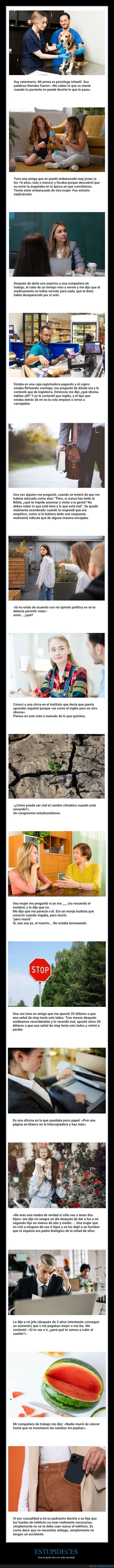 estupideces,seriedad