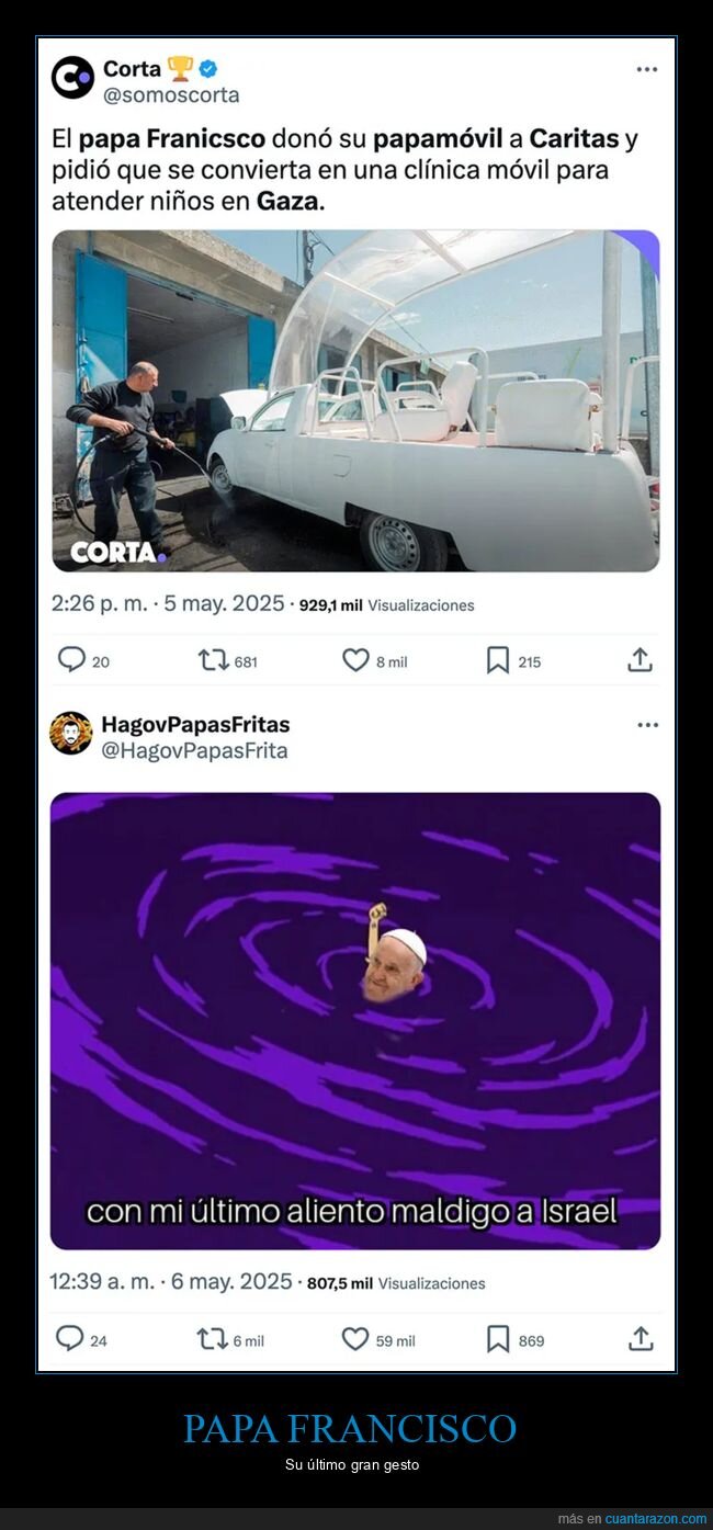 gaza,papa,papamóvil