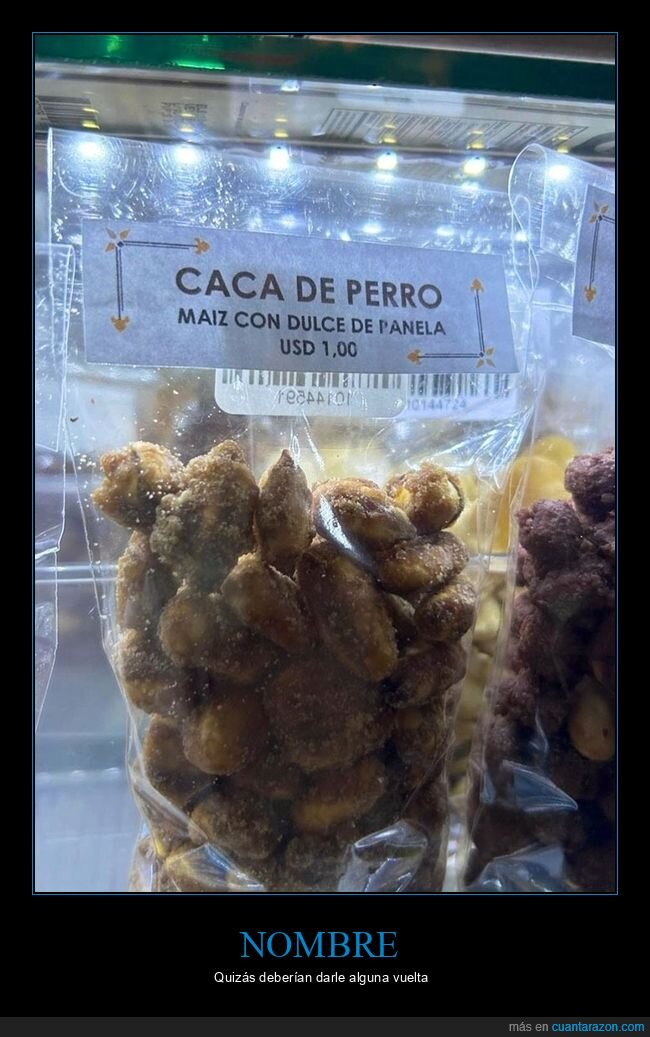 caca de perro,maíz,nombres