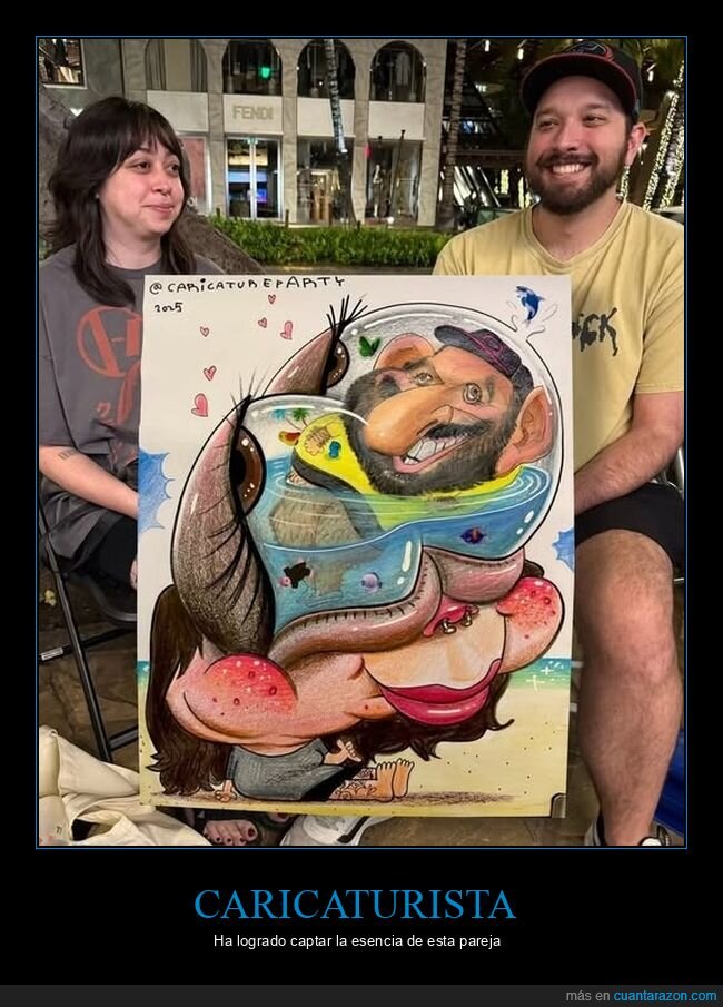 pareja,caricatura