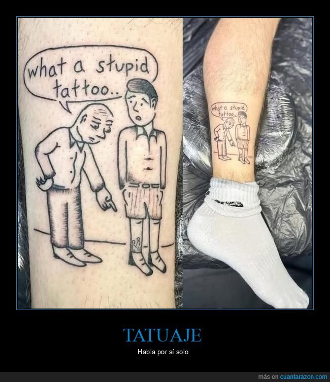 estúpido,tatuaje