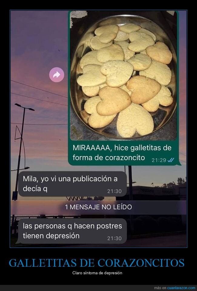 corazón,depresión,galletas