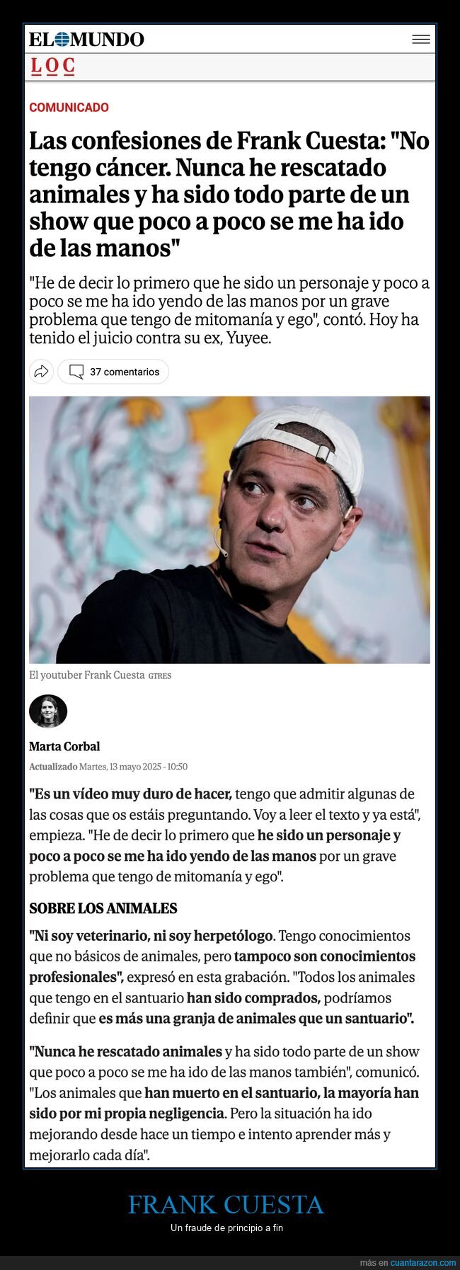 frank cuesta,confesiones