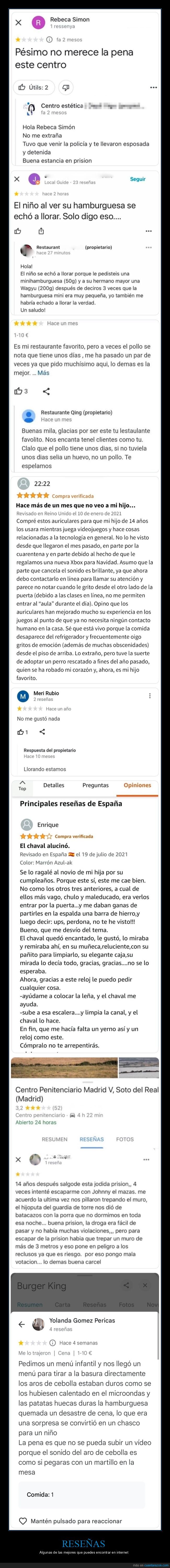 reseñas
