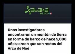 Enlace a ¿Hallada el Arca de Noé?