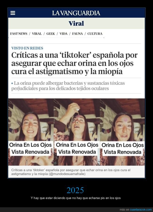 orina,ojos,tiktoker