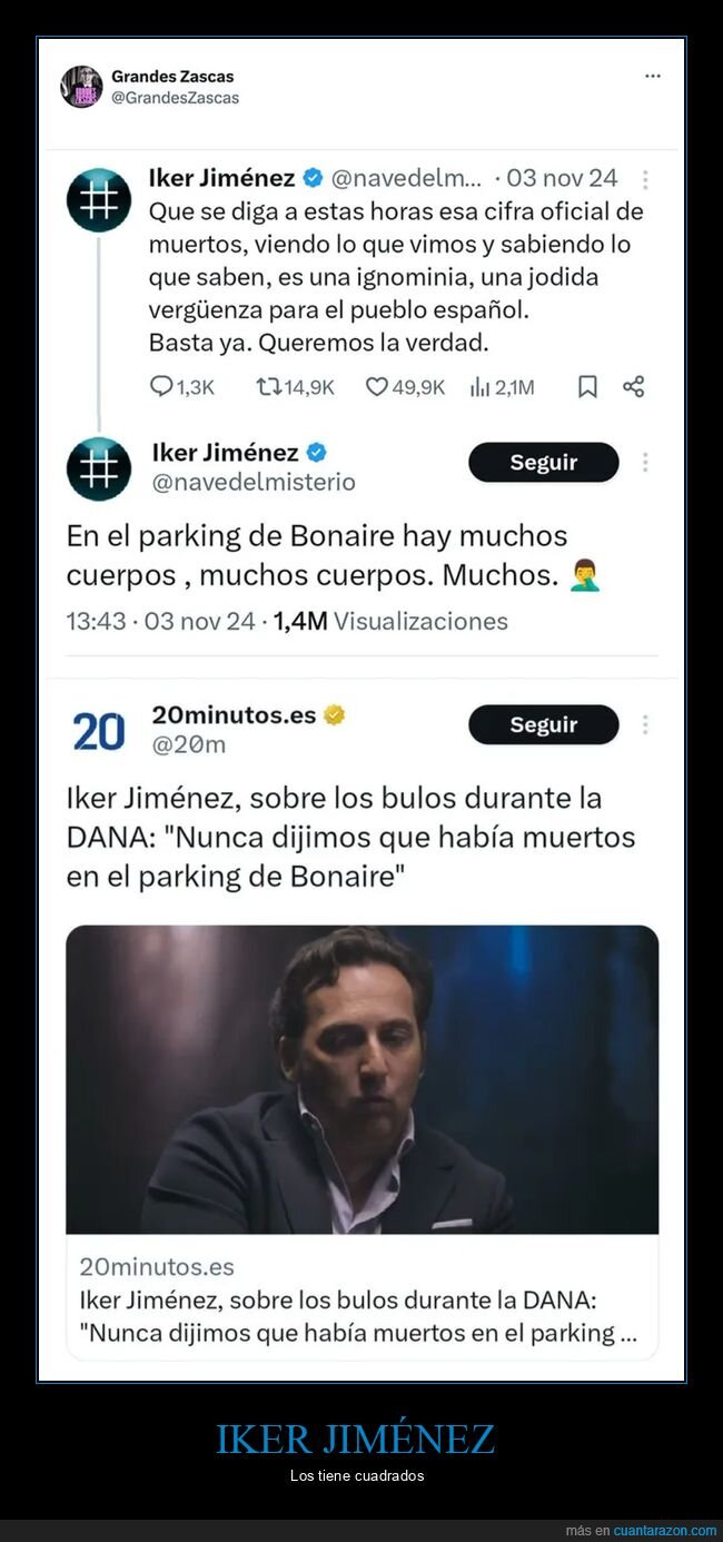 bonaire,dana,iker jiménez,parking