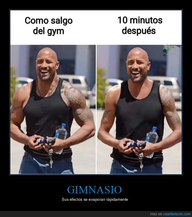 gimnasio,después,the rock