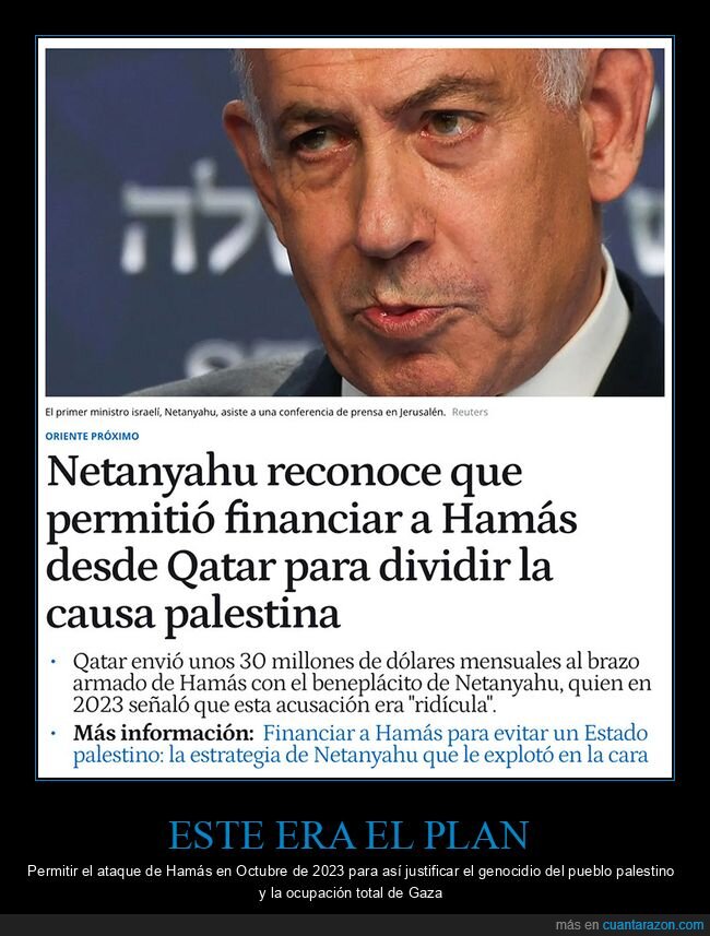 netanyahu,permitir,financiar,hamás