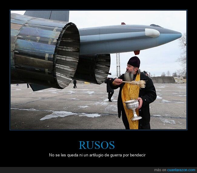 rusos,bendiciendo,avión