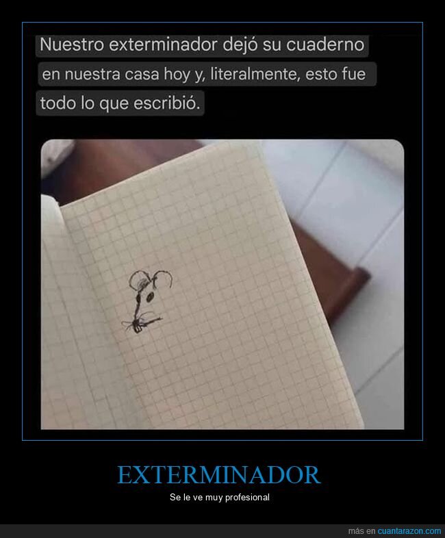 exterminador,cuaderno,dibujo