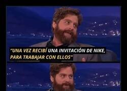 Enlace a De cómo Zach Galifianakis perdió un contrato con Nike