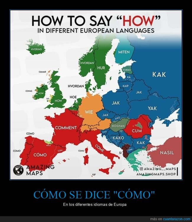 cómo,idiomas,europa,países,mapas