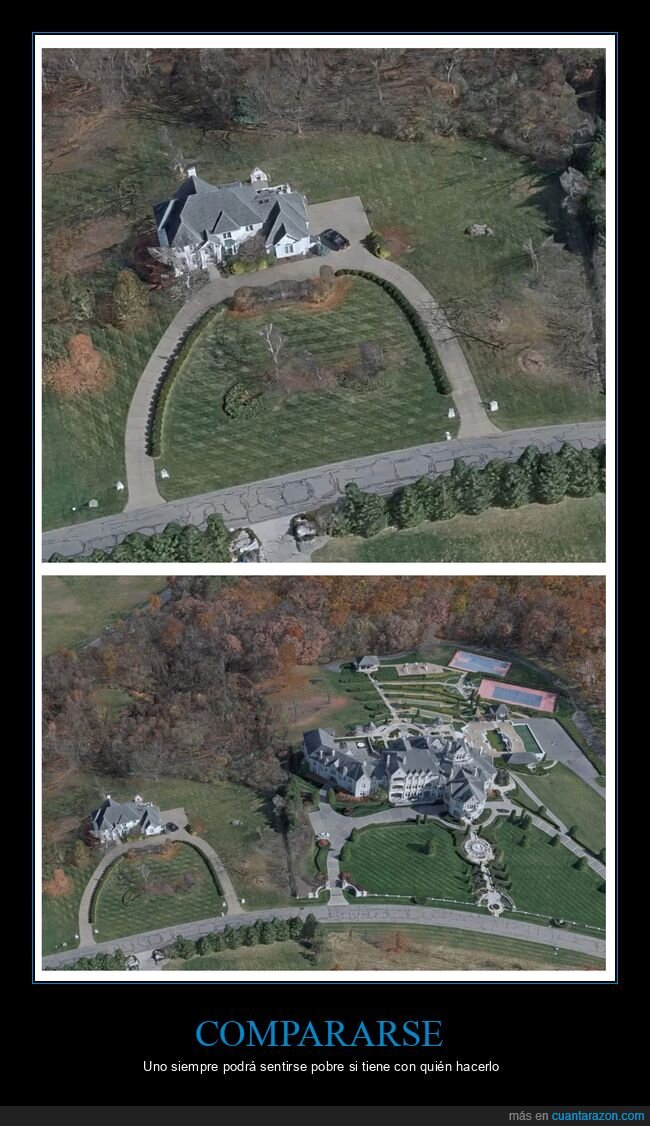 mansiones,casas,compararse