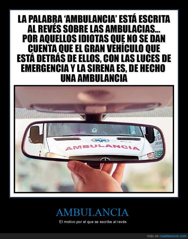 al revés,ambulancia
