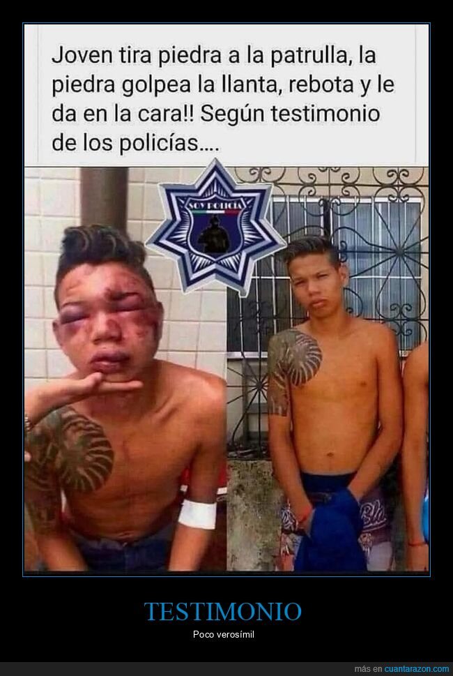 piedra,policía,rebotar