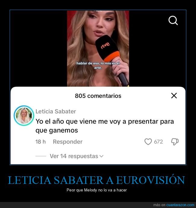 leticia sabater,eurovisión