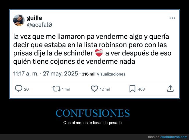 lista robinson,lista de schindler