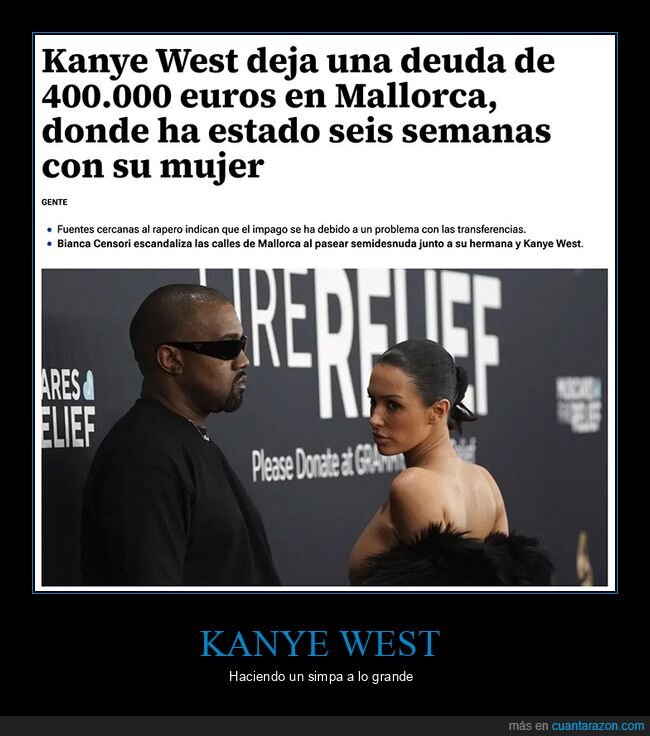 deuda,kanye west,mallorca