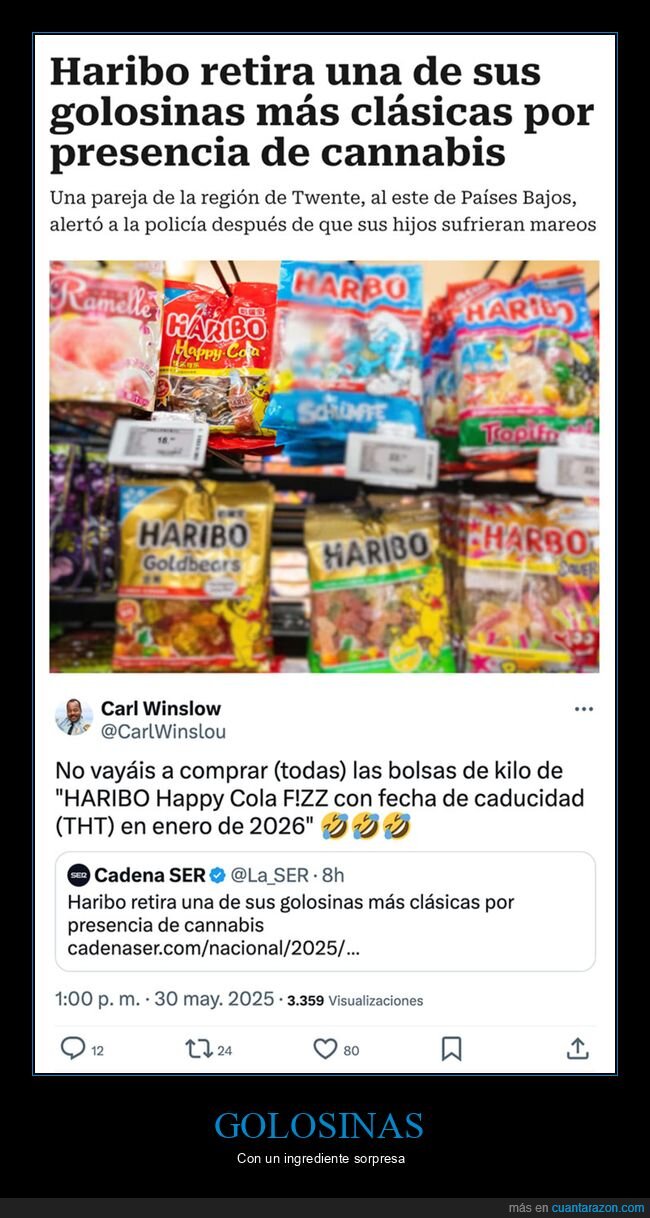 golosinas,haribo,retirar