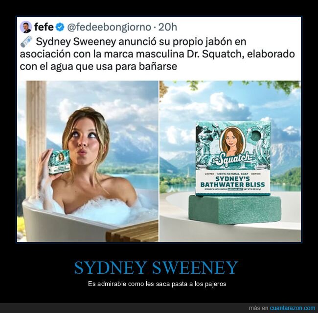 jabón,sydney sweeney
