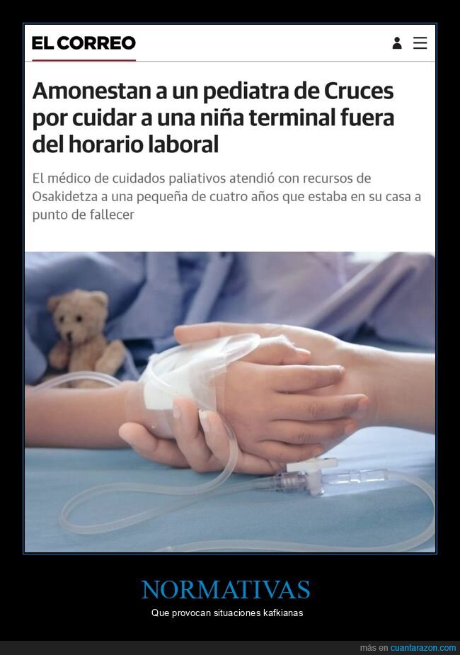 amonestar,pediatra,cuidar,niña,terminal,horario laboral