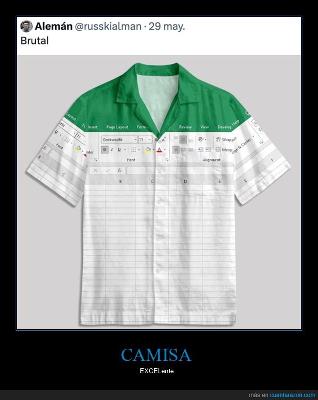 camisa,excel