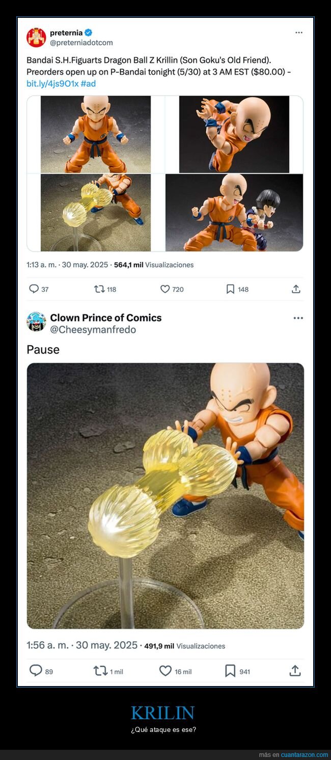 dragon ball,figura,krilin,wtf