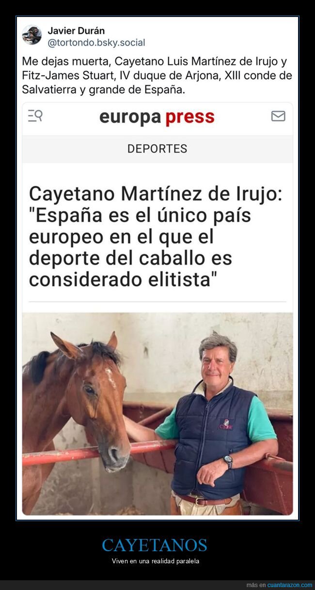 caballo,cayetano martínez de irujo,elitista