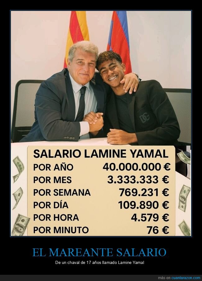 lamine yamal,salario
