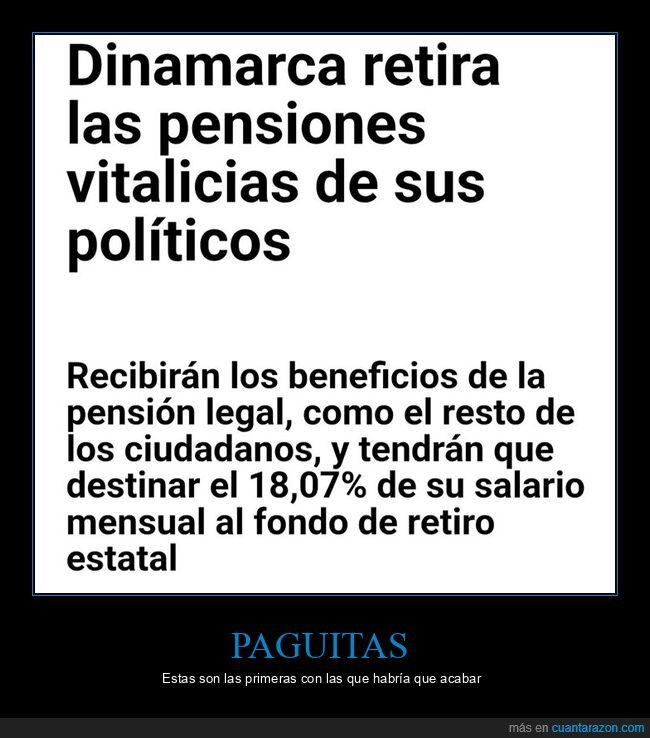 dinamarca,pensiones vitalicias,políticos