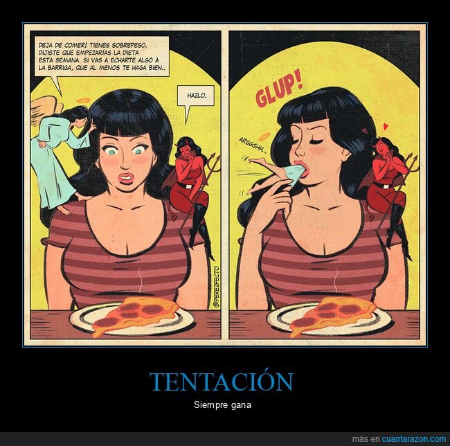 comer,ángel,demonio