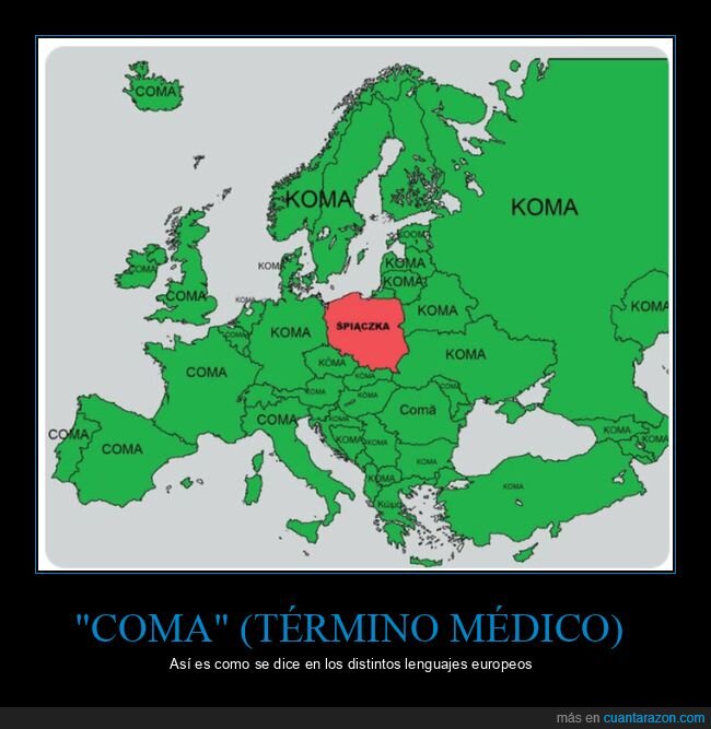 coma,idiomas,países,polonia,mapas