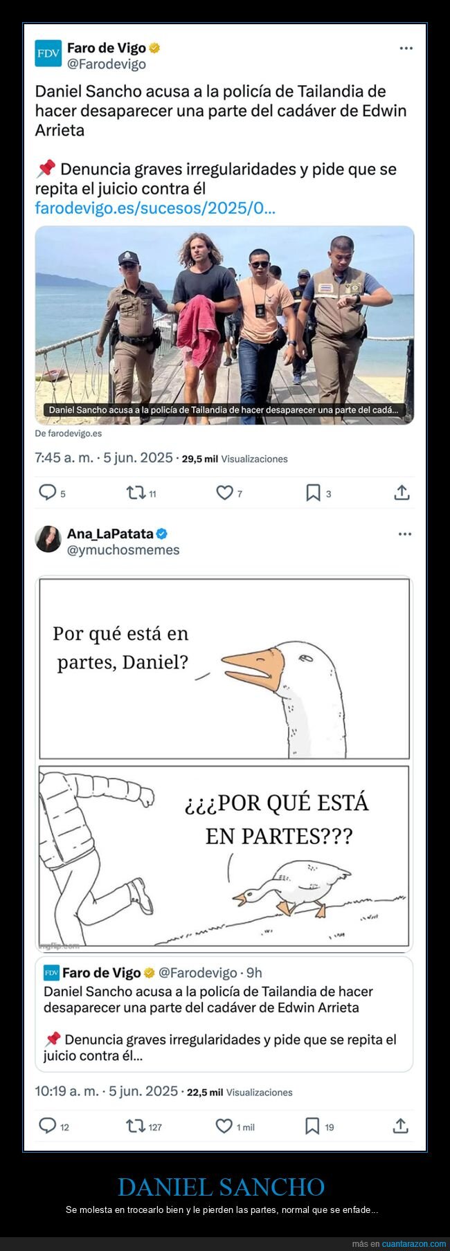 daniel sancho,desaparecer,policía,tailandia