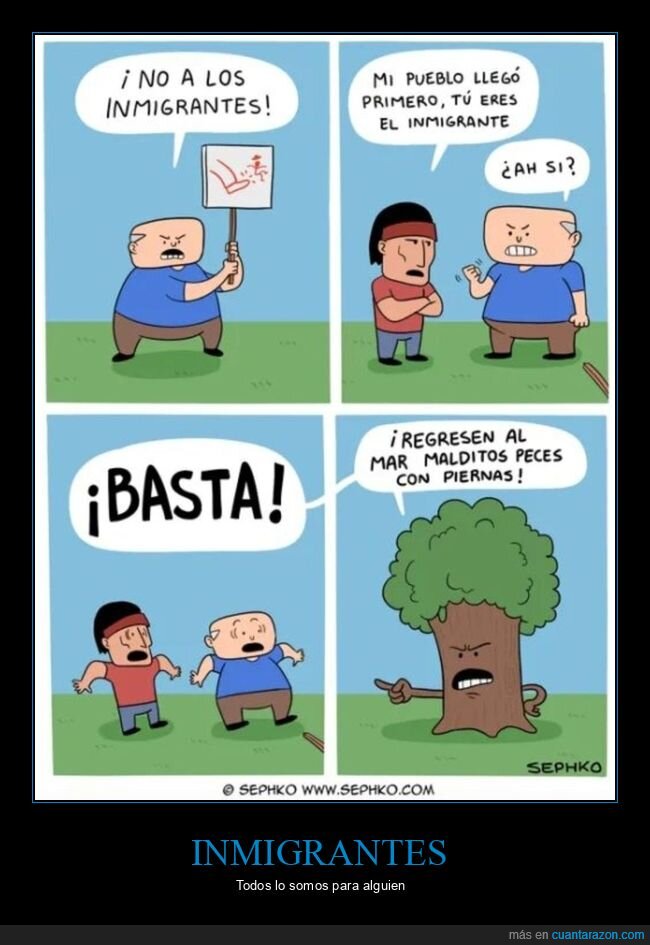 inmigrantes,érboles