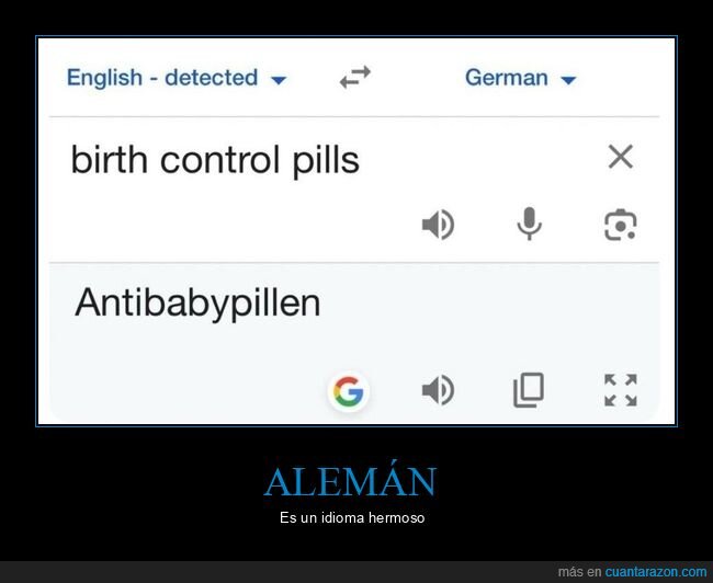 alemán,pastillas anticonceptivas