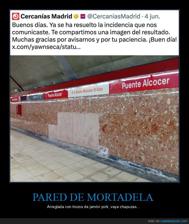 jamón york,mierder,mortadela,pared